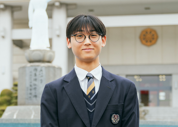 愛知高等学校 国際教養コース3年生 粂内 快斗 さん